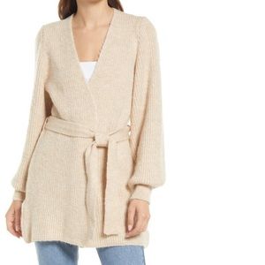 Topshop Belted Wrap Cardigan